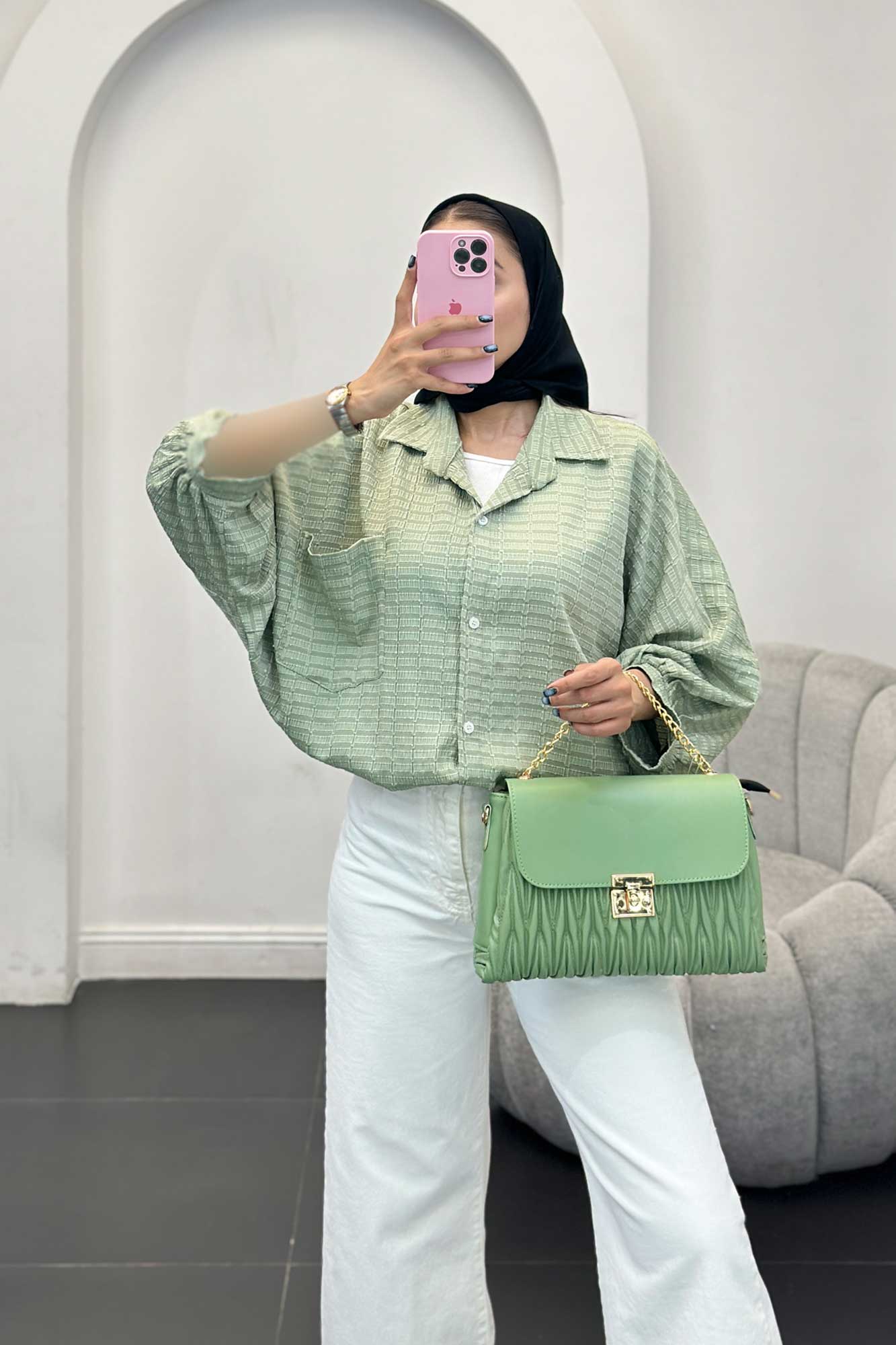 شومیز نوا پشت پیله منگوله دار