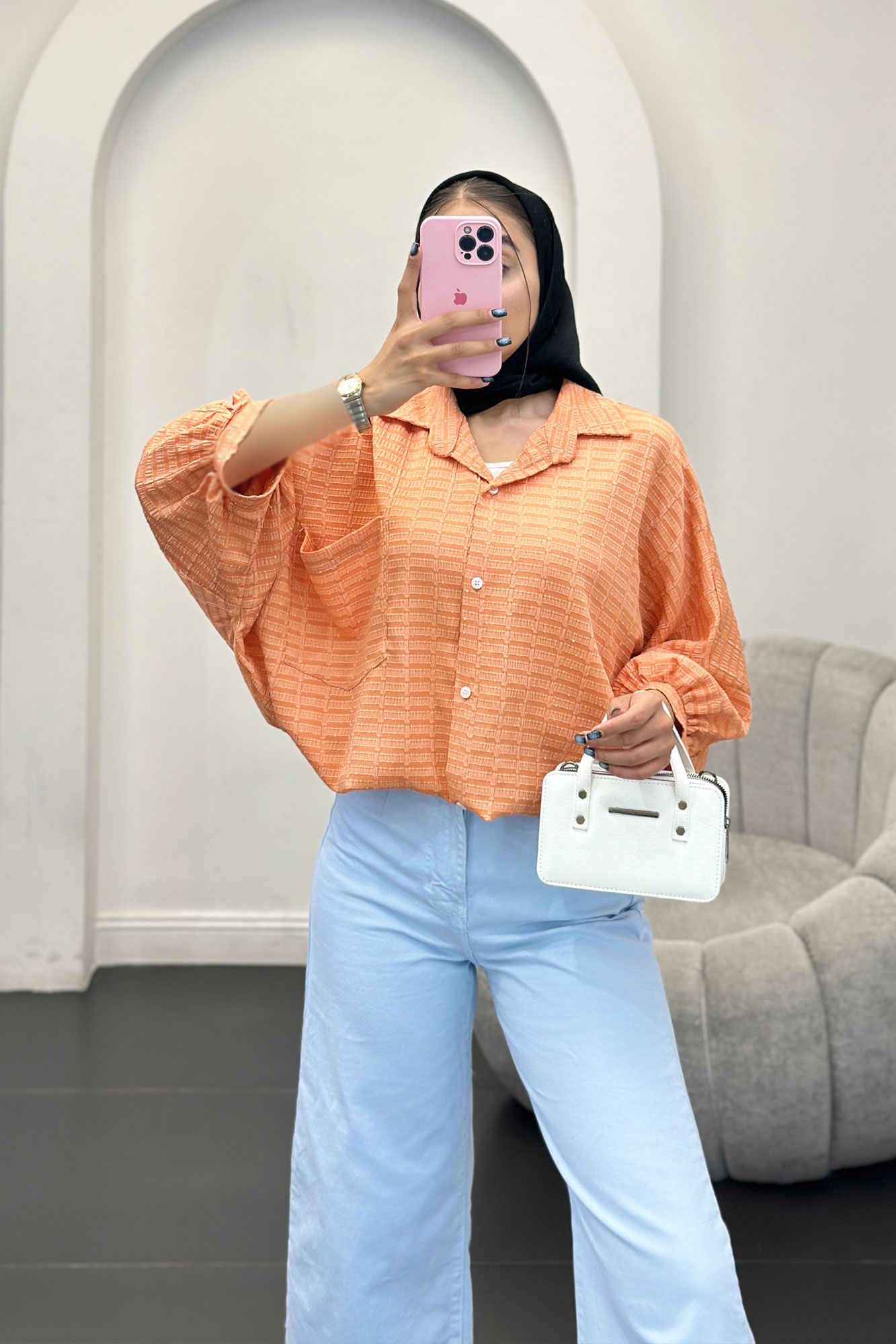 شومیز نوا پشت پیله منگوله دار