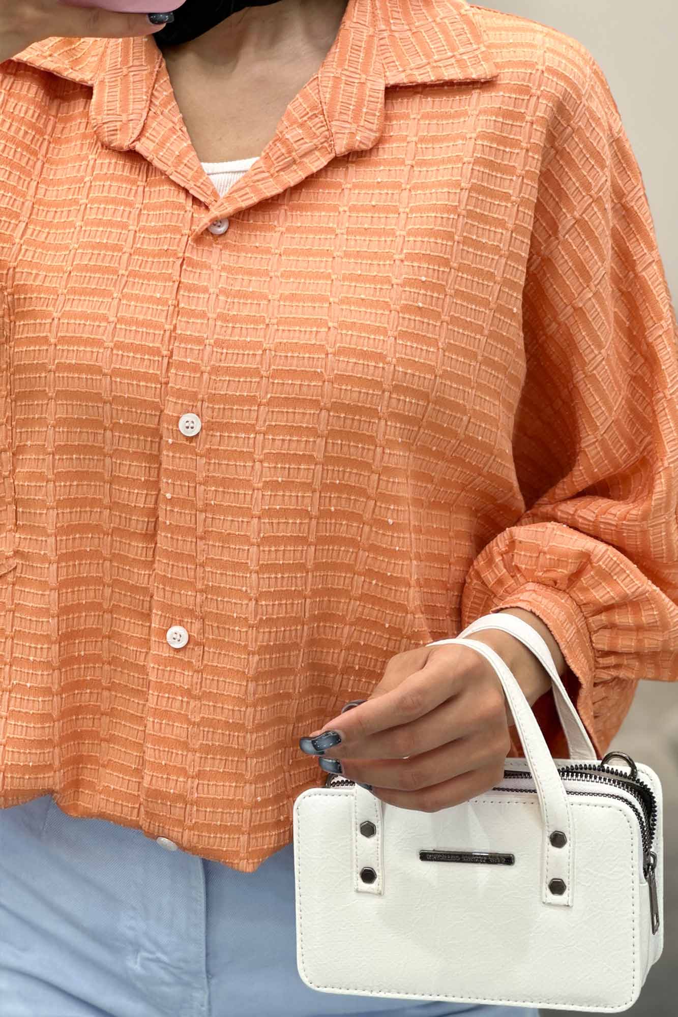 شومیز نوا پشت پیله منگوله دار