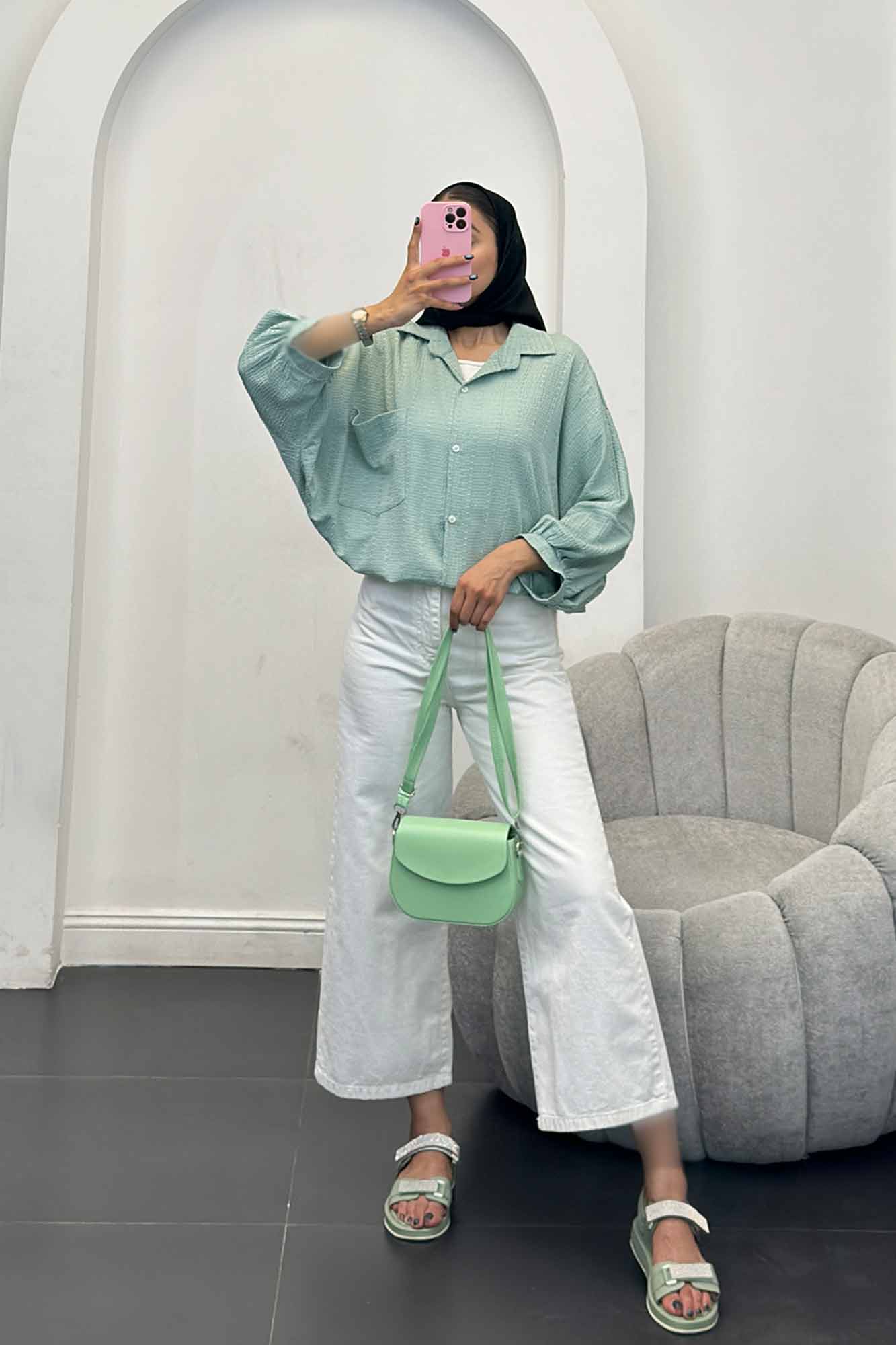 شومیز نوا پشت پیله منگوله دار