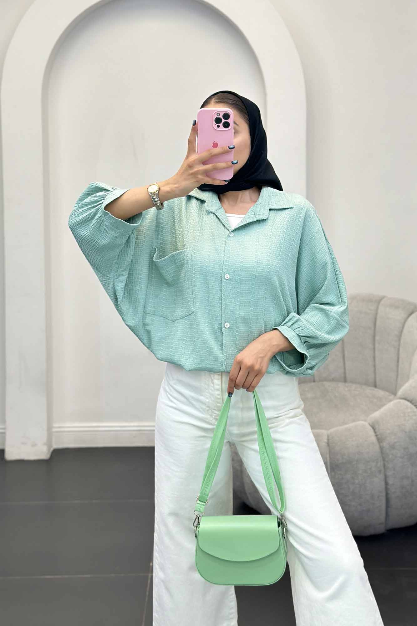 شومیز نوا پشت پیله منگوله دار