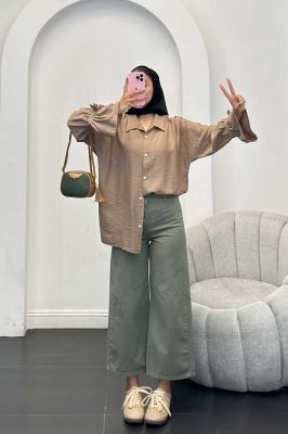 شومیز کرسپو آستین عروسکی