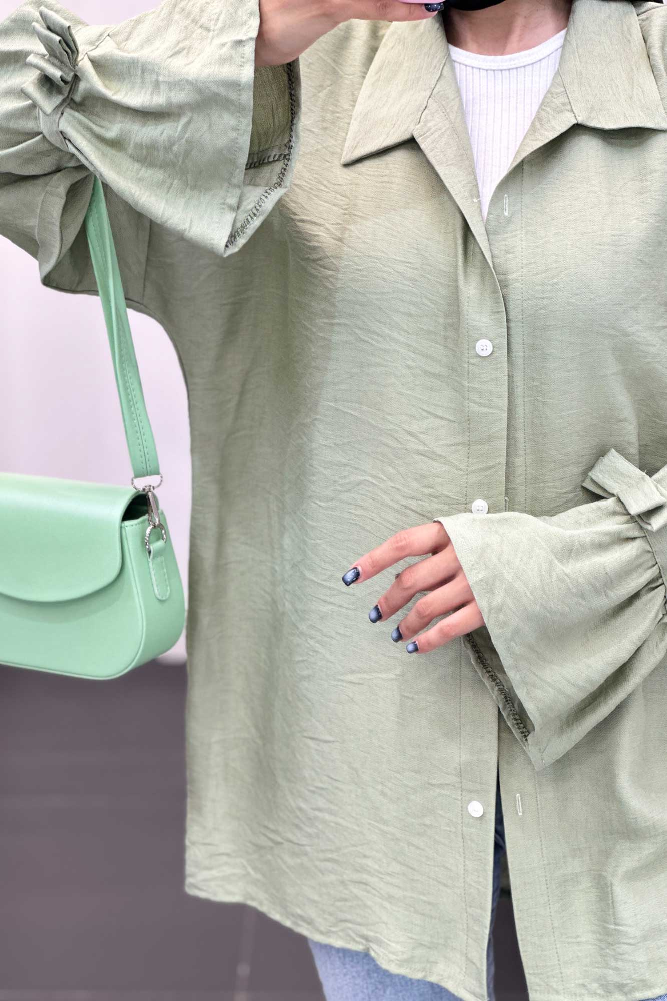 شومیز کرسپو آستین عروسکی