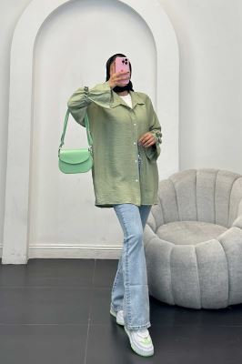 شومیز کرسپو آستین عروسکی