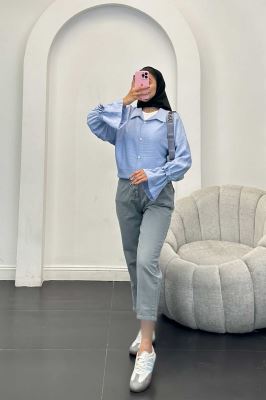 شومیز کرسپو آستین عروسکی