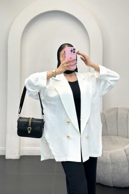 مانتو بابوس آستین پاکتی بغل چاکدار زیگما