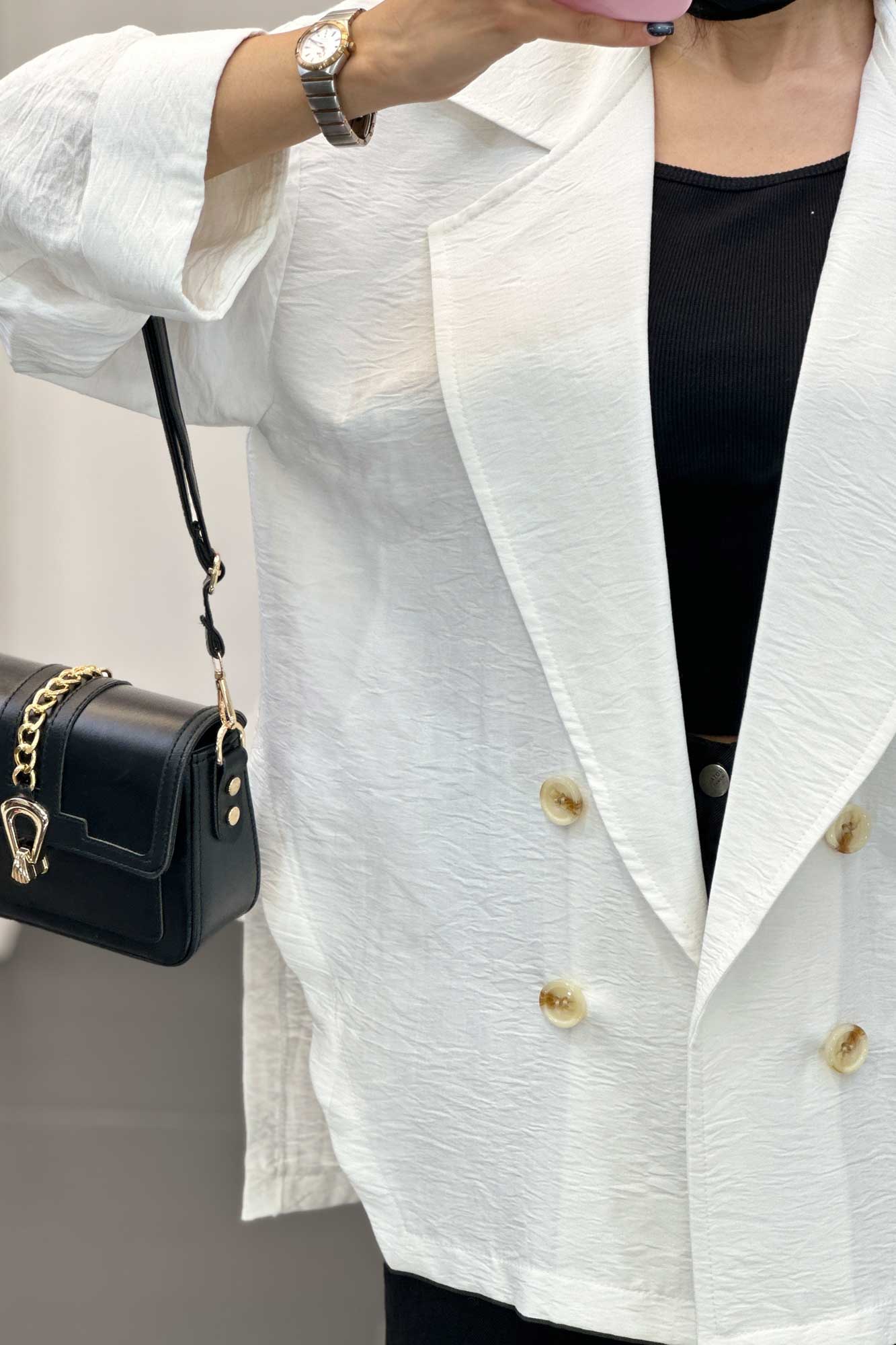 مانتو بابوس آستین پاکتی بغل چاکدار زیگما