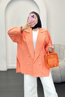 مانتو بابوس آستین پاکتی بغل چاکدار زیگما