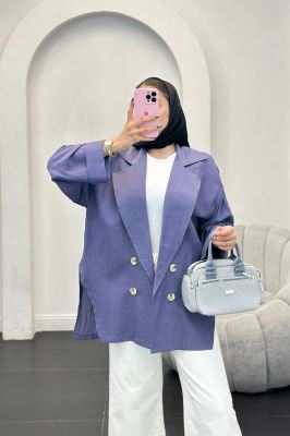 مانتو بابوس آستین پاکتی بغل چاکدار زیگما