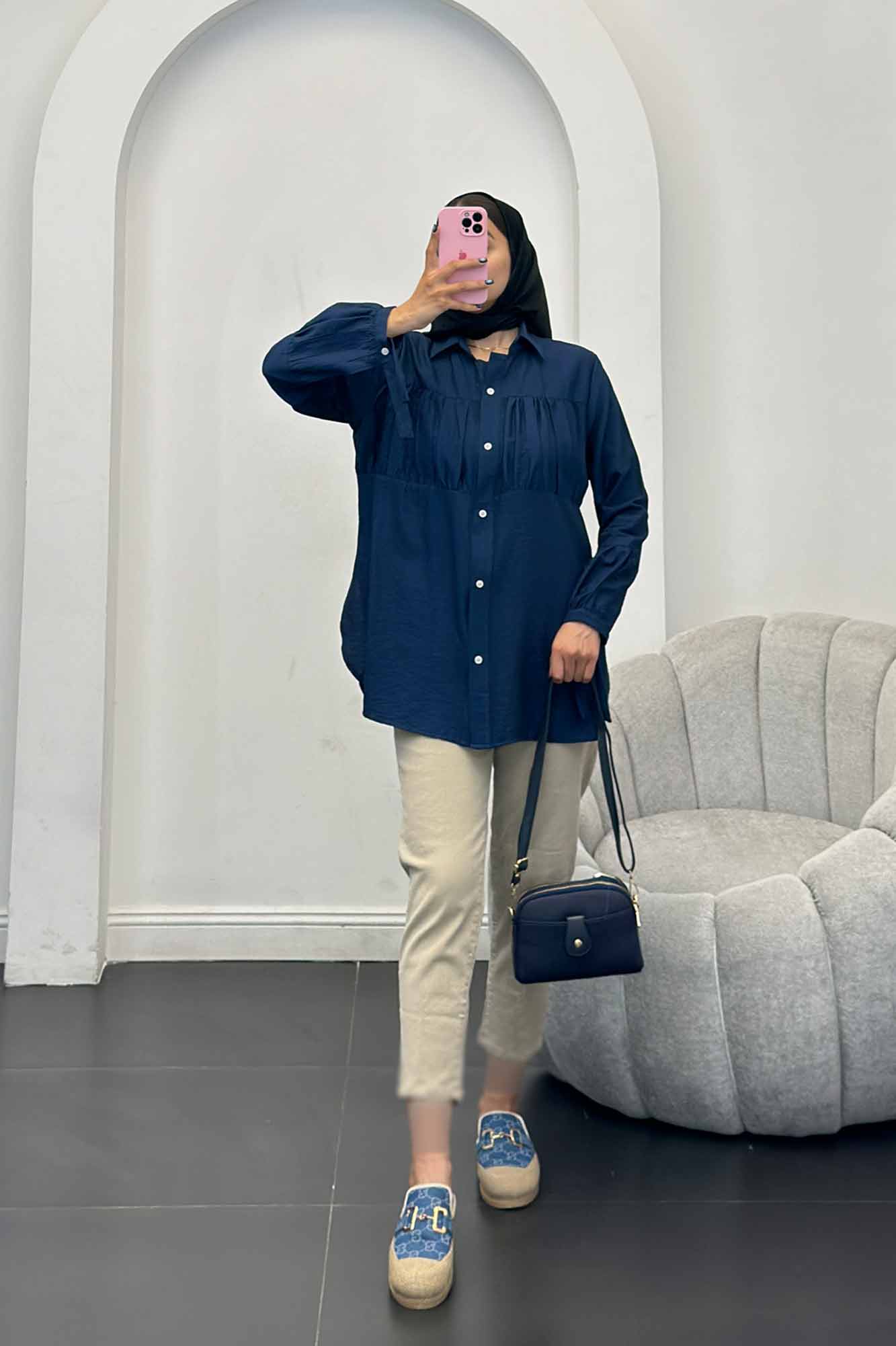 شومیز کرسپو سینه چین