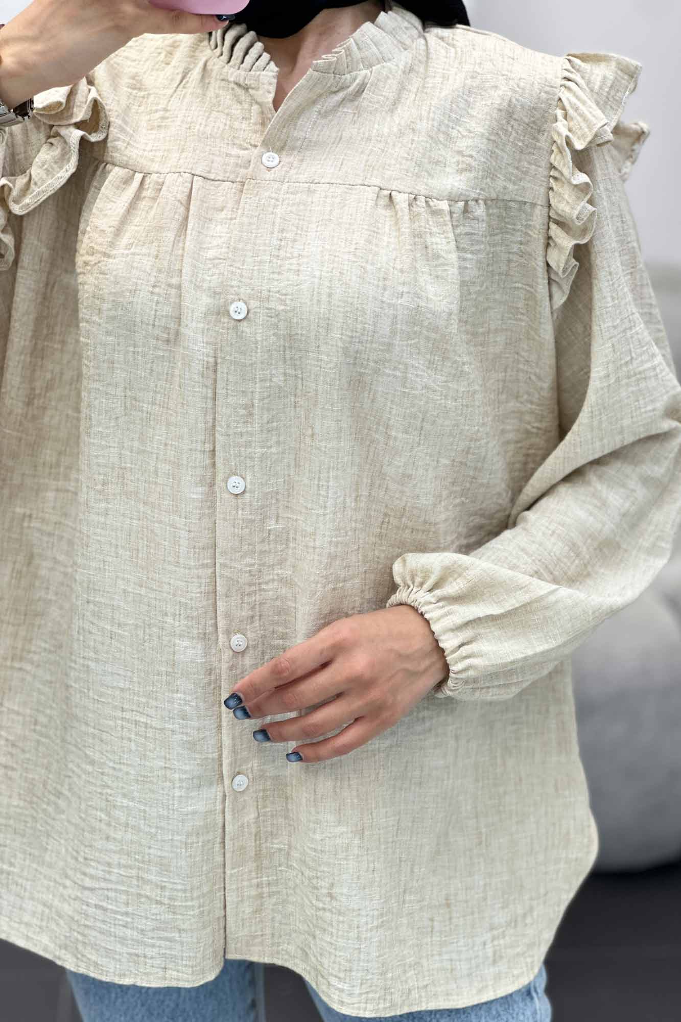 شومیز شانتون برفکی عروسکی