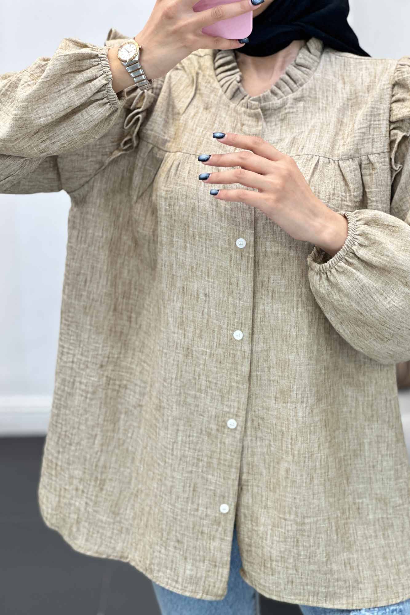 شومیز شانتون برفکی عروسکی