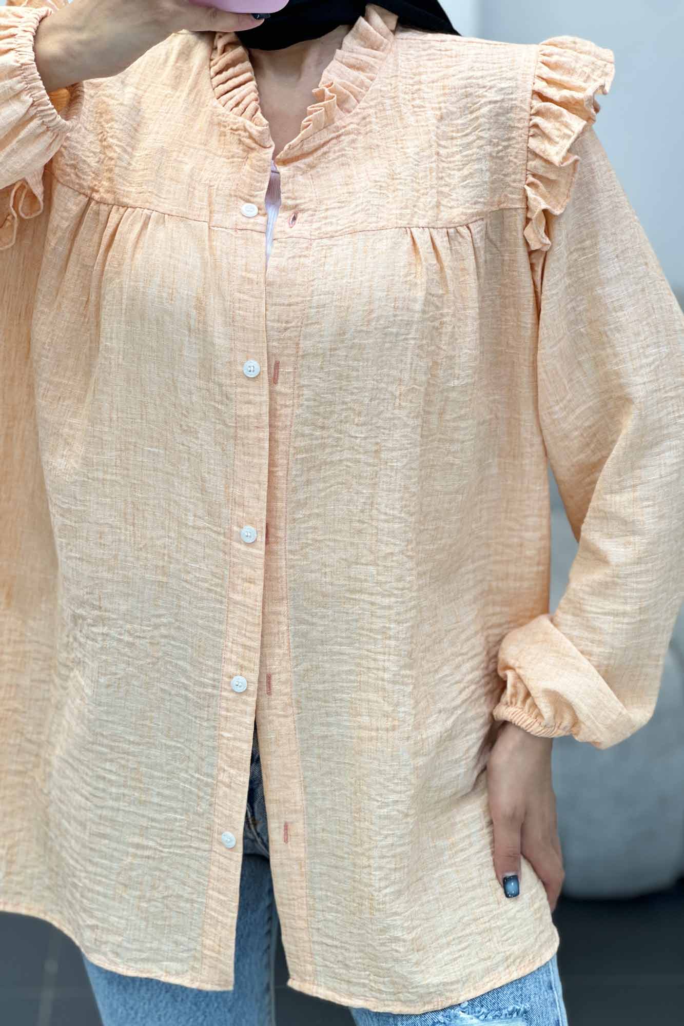 شومیز شانتون برفکی عروسکی