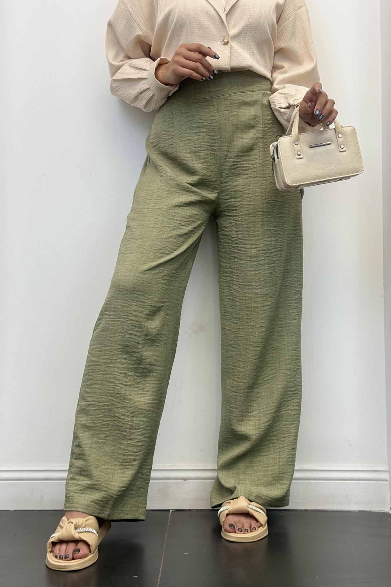 شلوار شانتون کمر کش XL