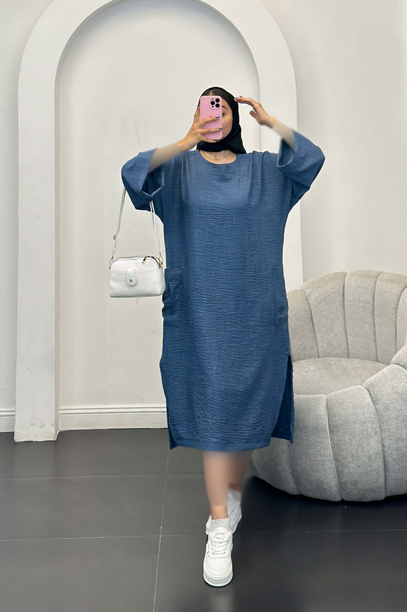 کفتان شانتون دو جیب بغل پایین چاکدار