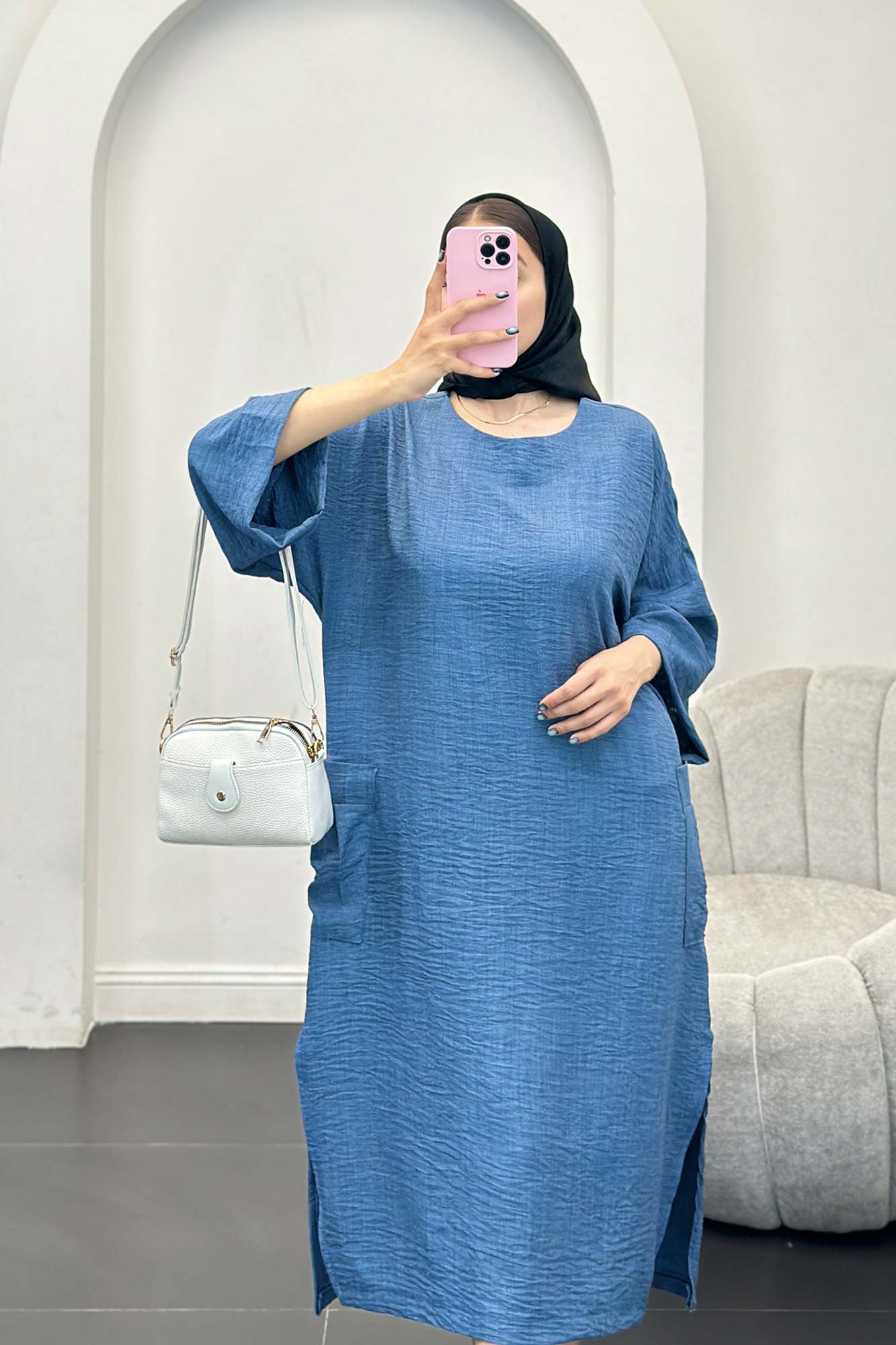 کفتان شانتون دو جیب بغل پایین چاکدار