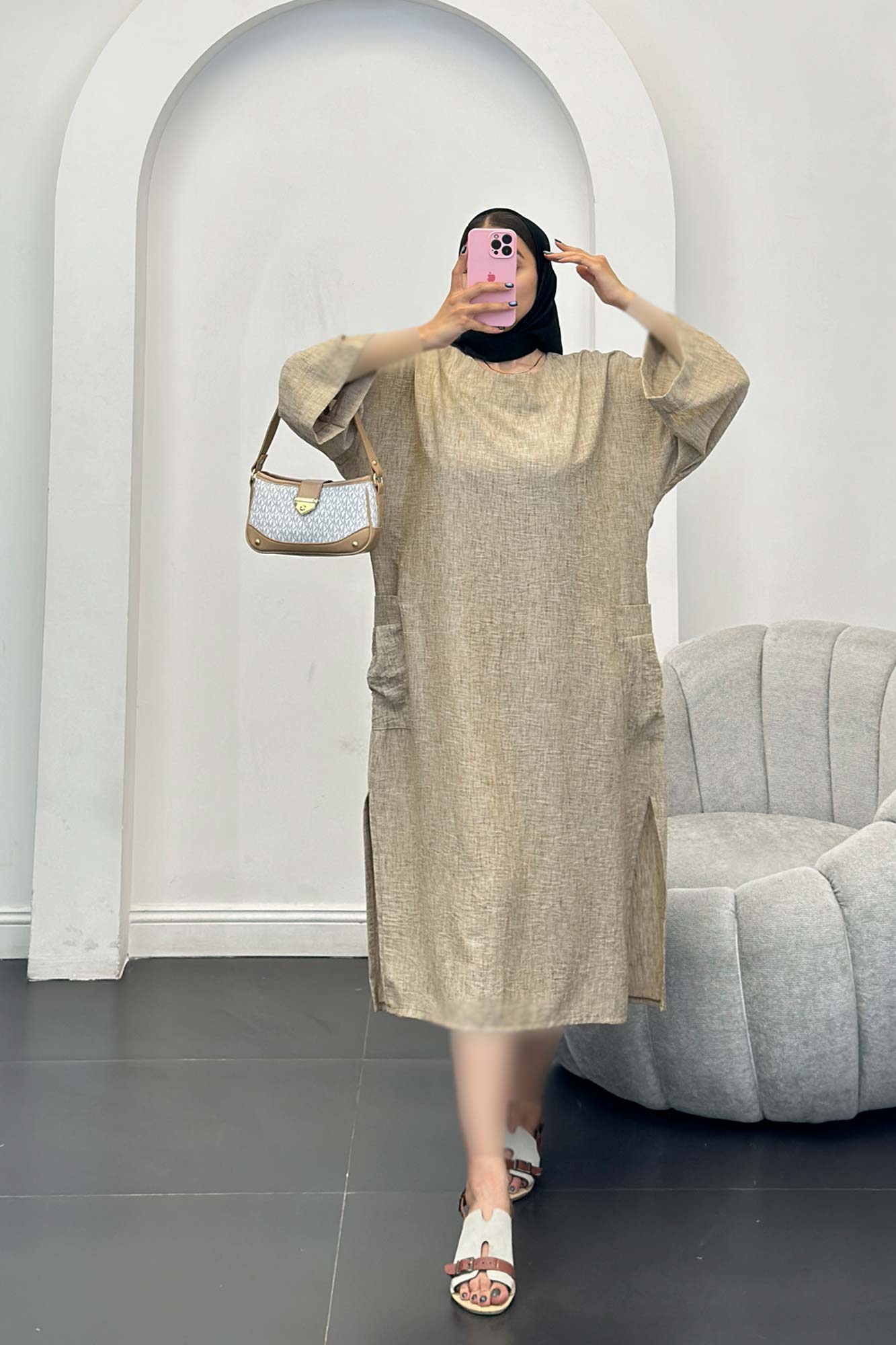 کفتان شانتون برفکی پایین چاکدار