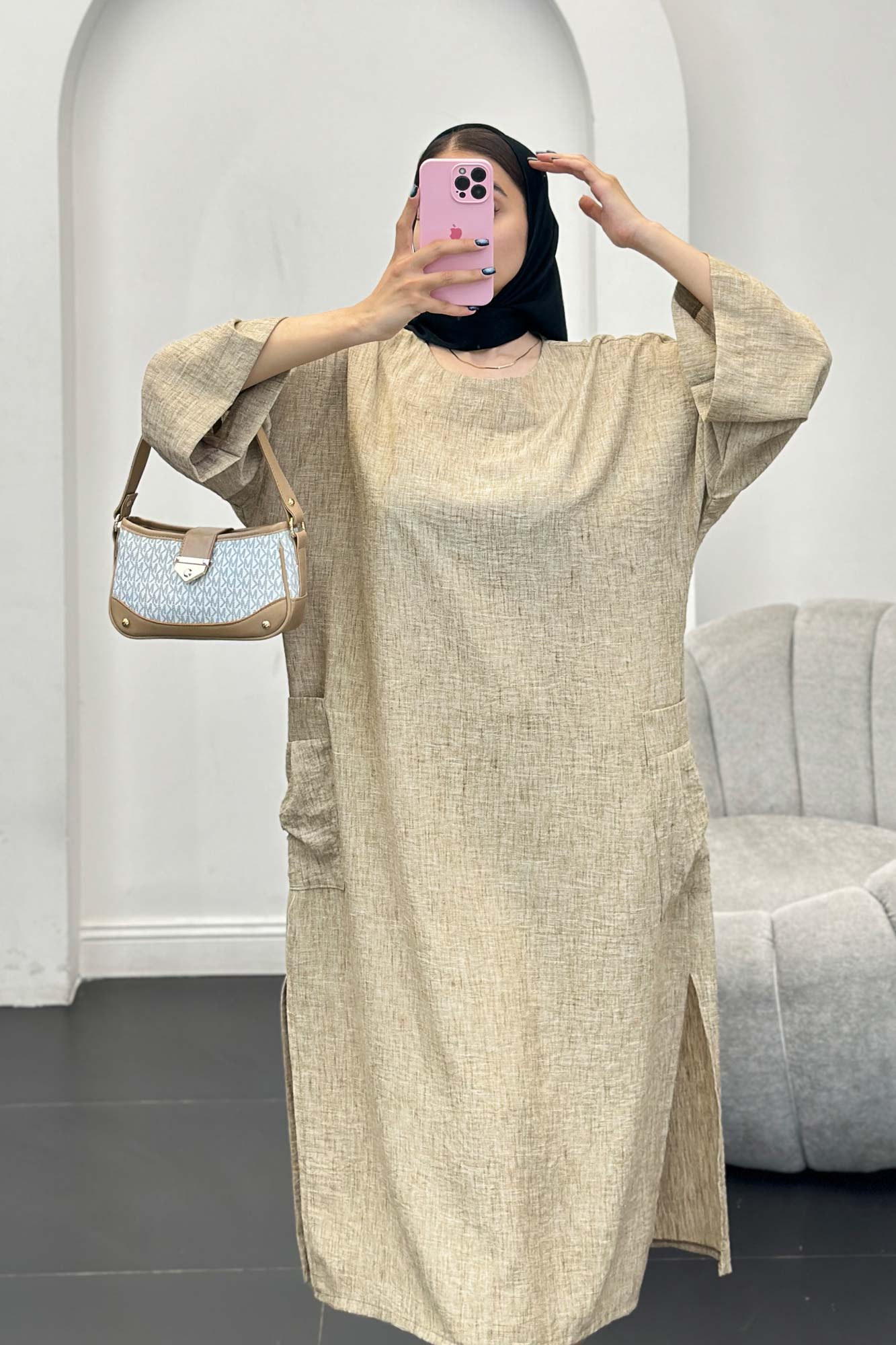 کفتان شانتون برفکی پایین چاکدار