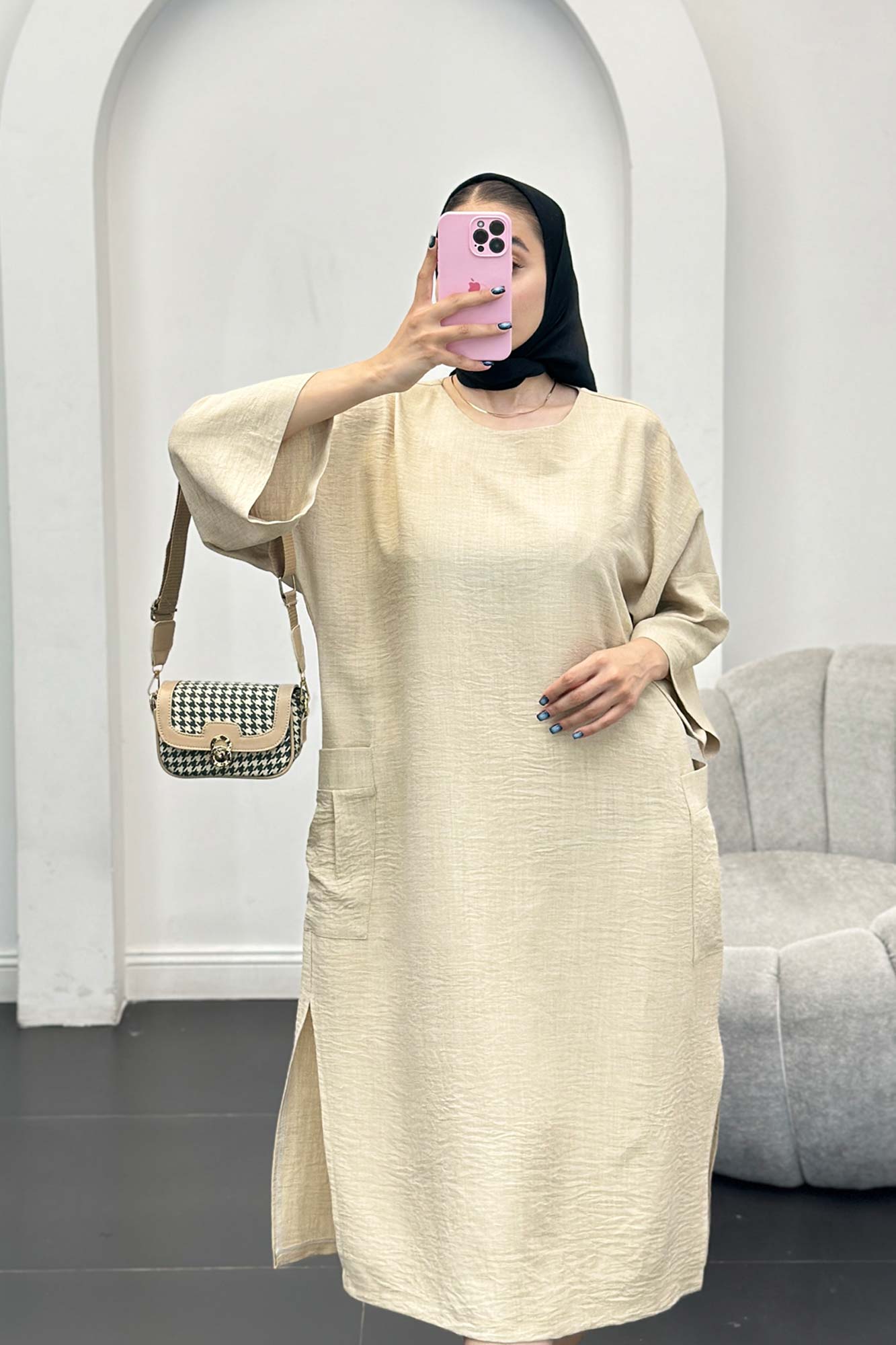 کفتان شانتون دو جیب بغل پایین چاکدار