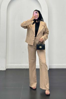 ست کت وشلوار جگوار جیب فیلتو راشا