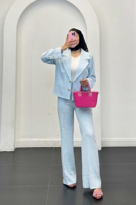 ست کت وشلوار جگوار جیب فیلتو راشا