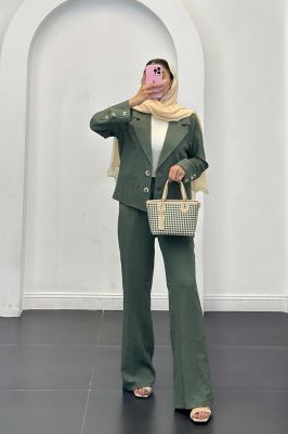 ست کت وشلوار جگوار جیب فیلتو راشا