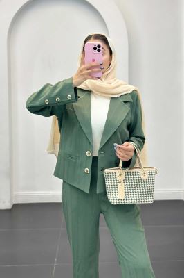 ست کت وشلوار جگوار جیب فیلتو راشا