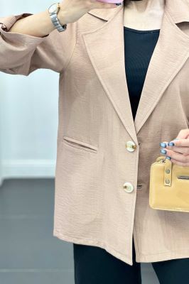 مانتو دو دکمه عمودی بابوس