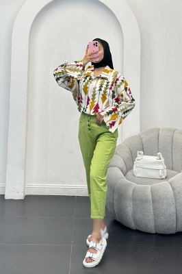 مانتو کراش جناقی آستین عروسکی