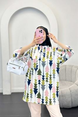 مانتو کراش جناقی یقه سه سانت تک جیب