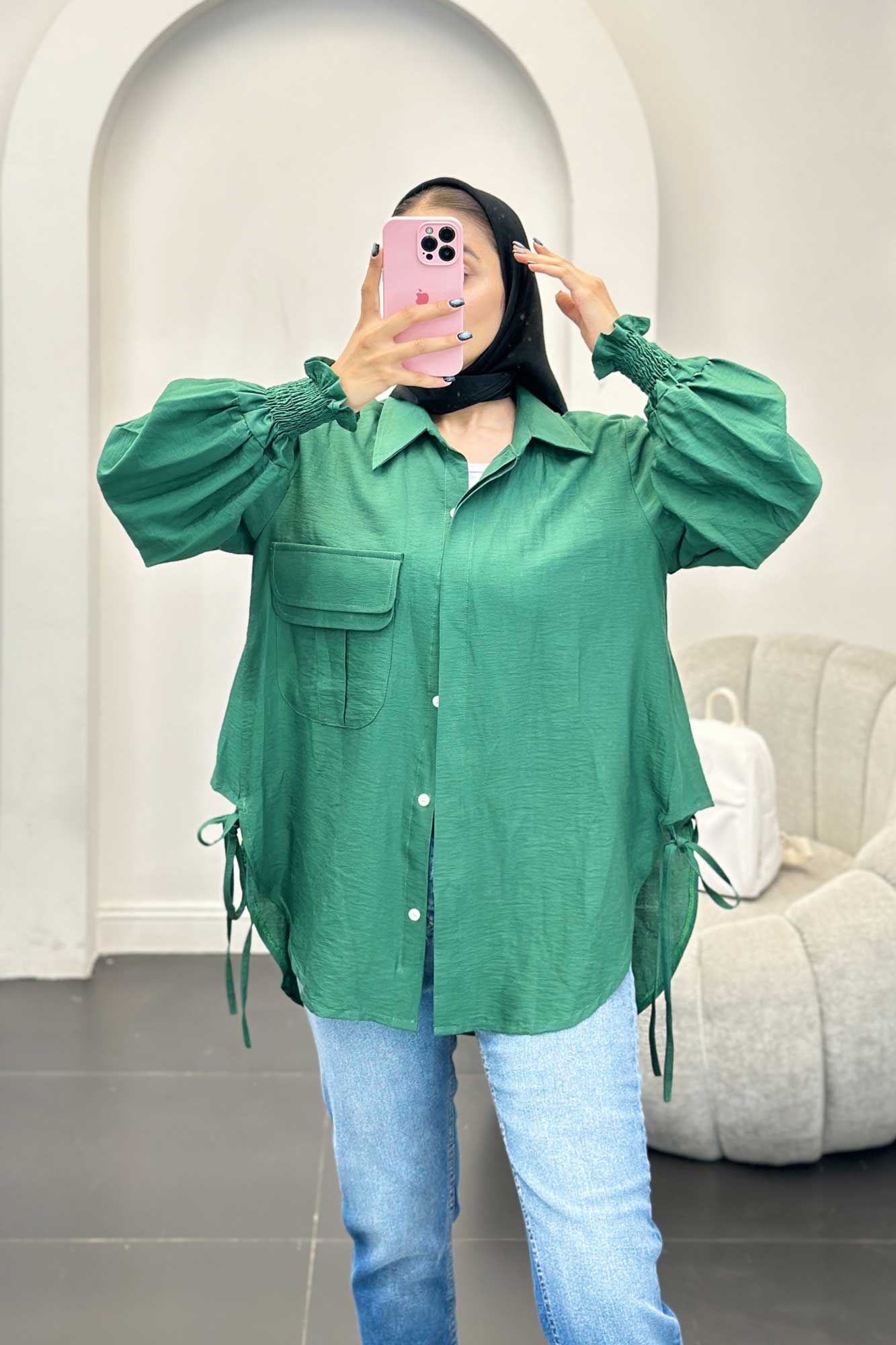 مانتو آستین شیپوری بابوس