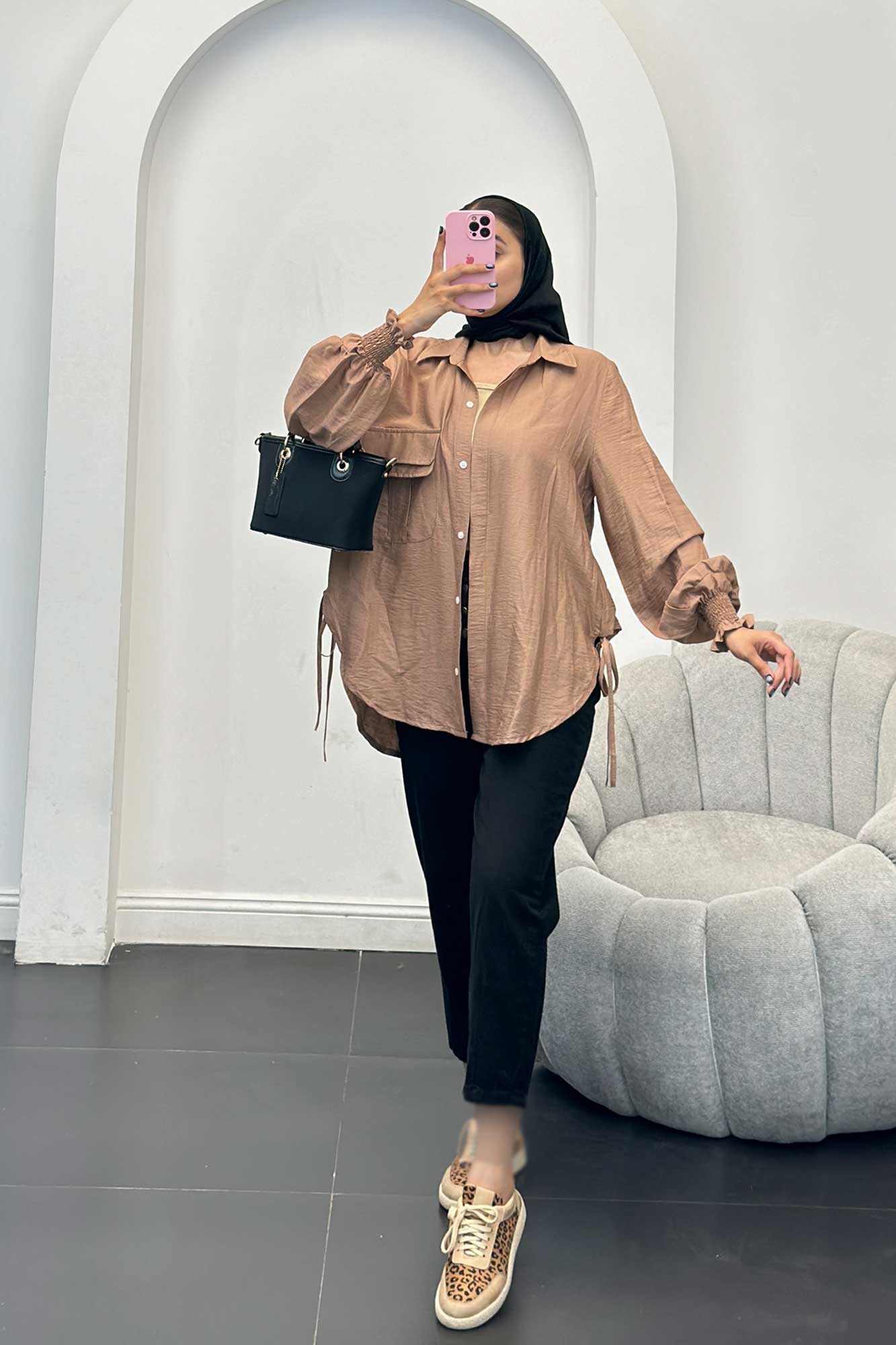 مانتو آستین شیپوری بابوس