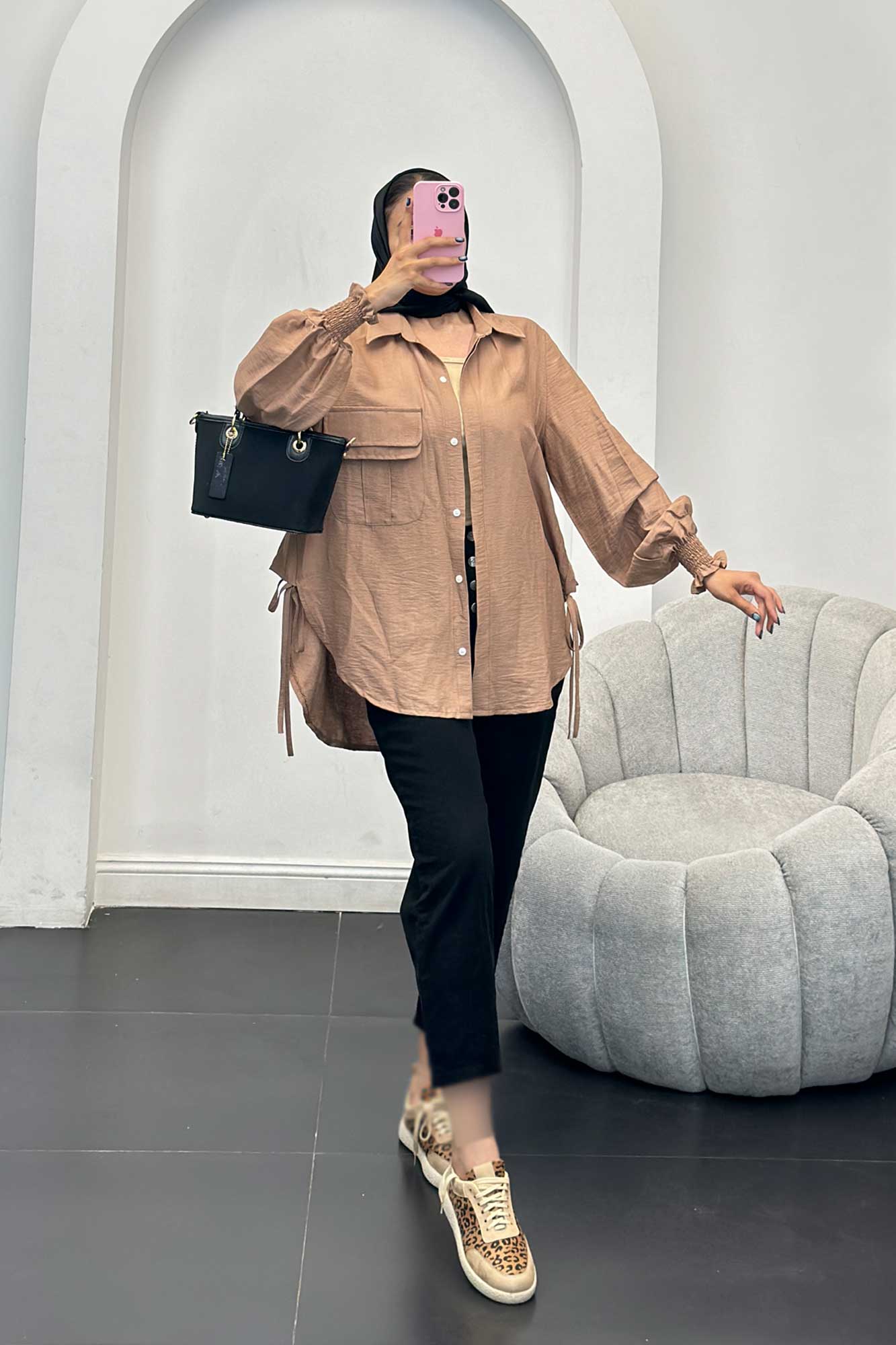 مانتو آستین شیپوری بابوس