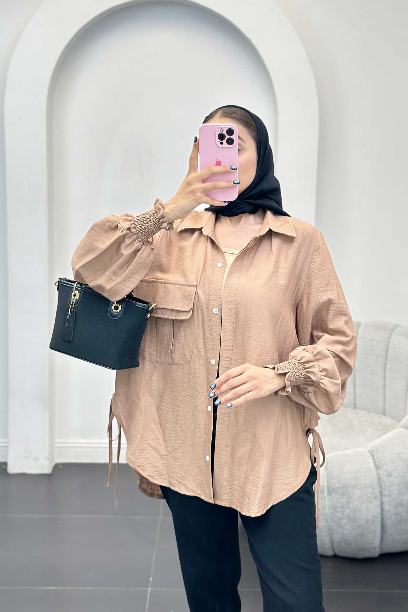 مانتو آستین شیپوری بابوس