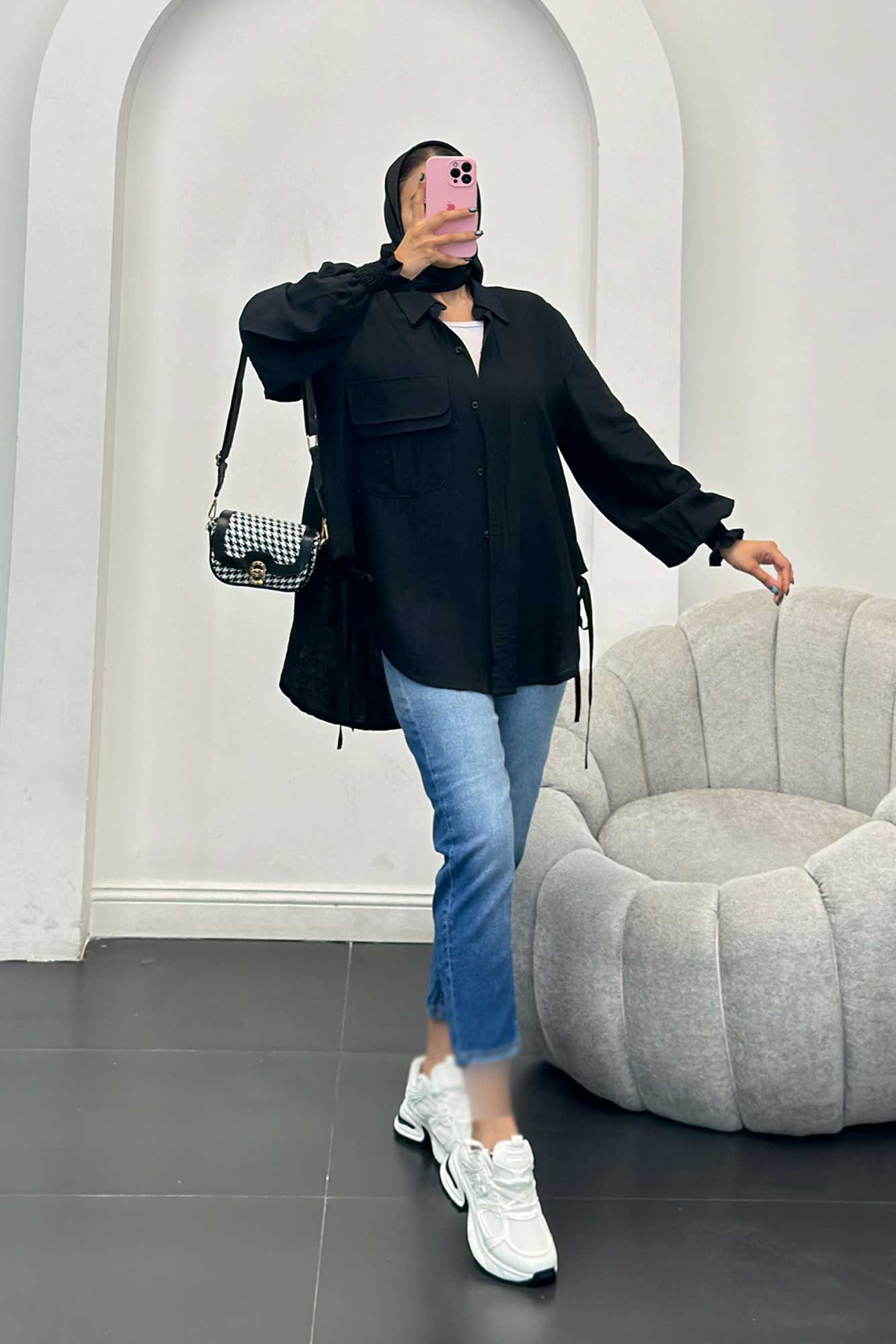 مانتو آستین شیپوری بابوس