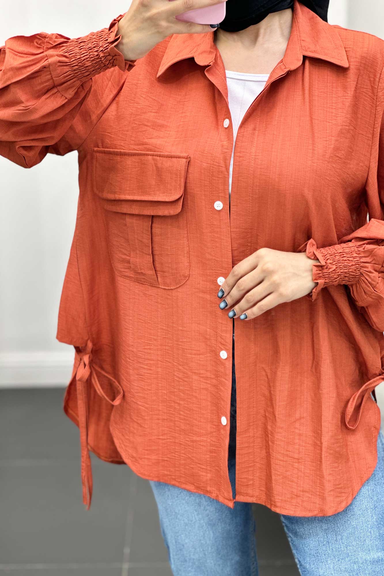 مانتو آستین شیپوری بابوس