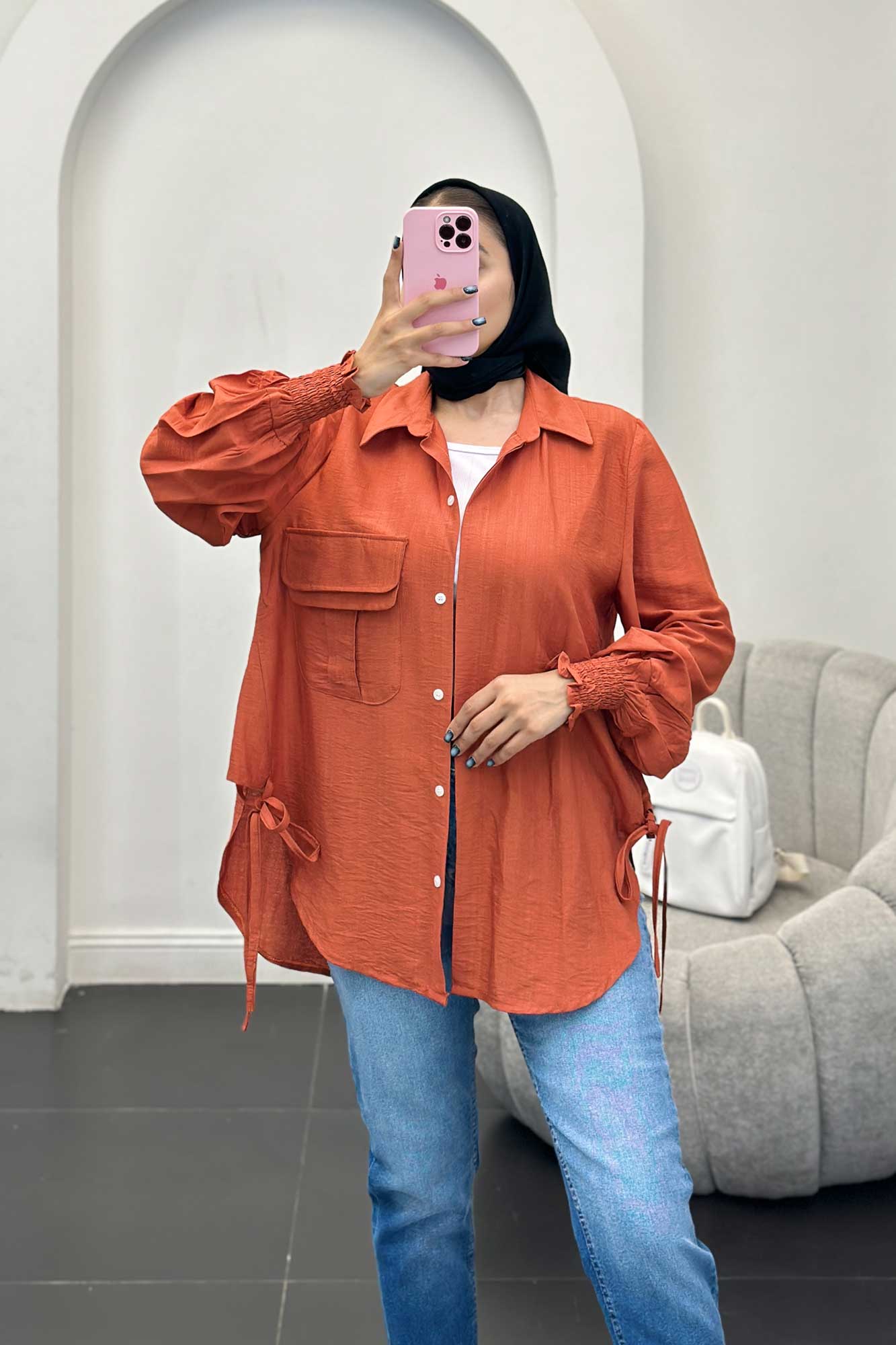 مانتو آستین شیپوری بابوس