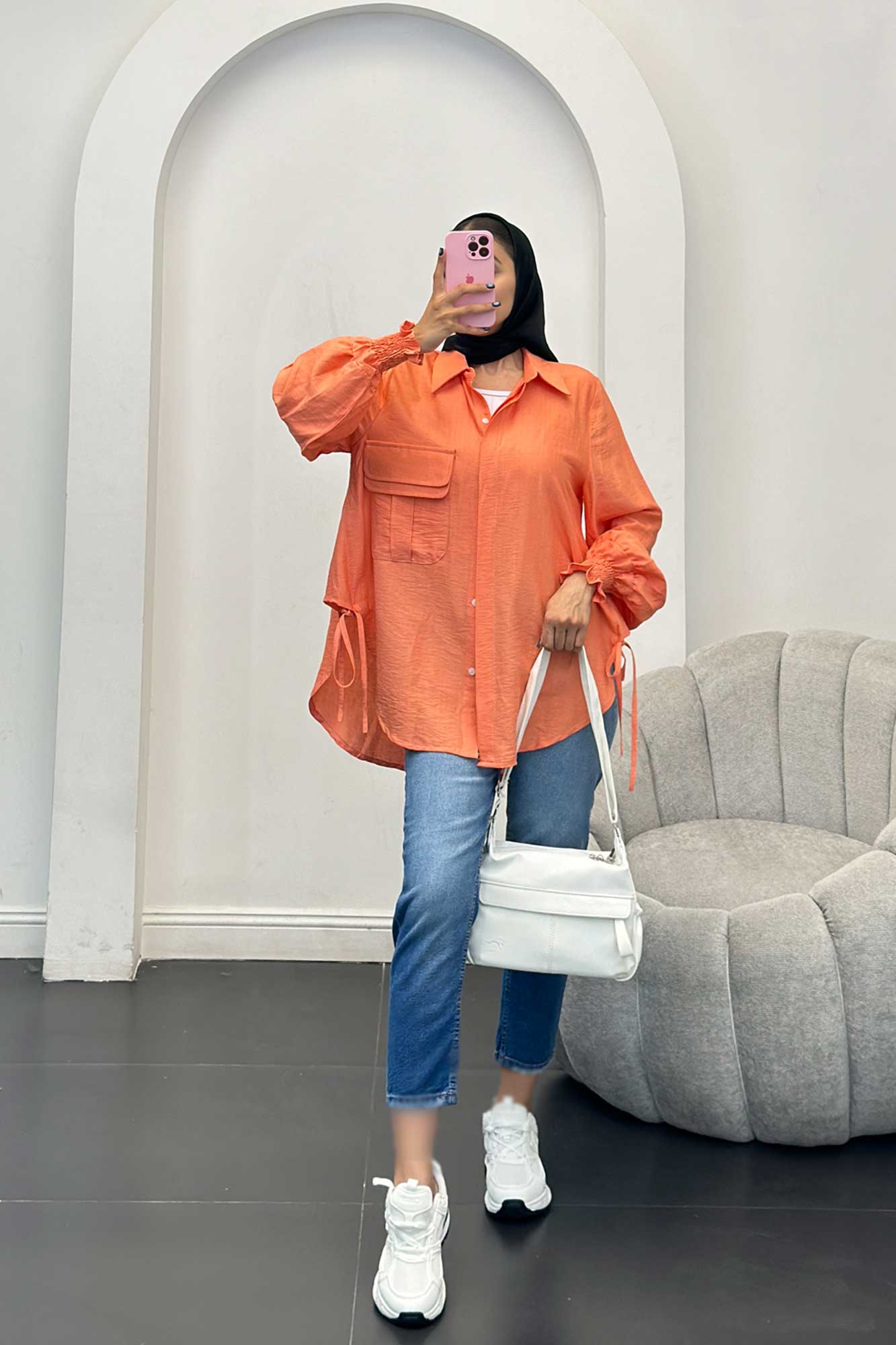 مانتو آستین شیپوری بابوس