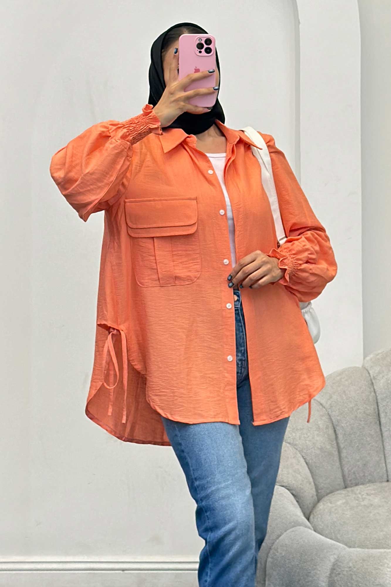 مانتو آستین شیپوری بابوس