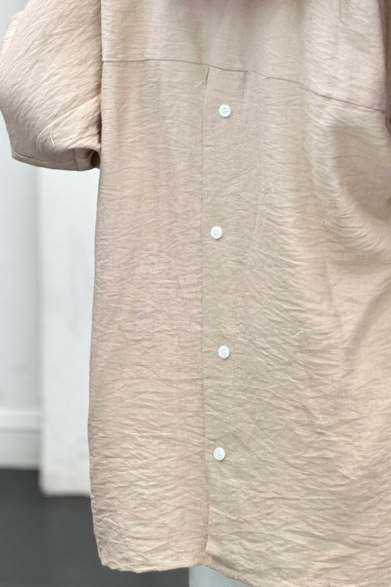 مانتو کرسپو آستین پاگون پشت دکمه دار