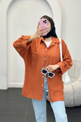 مانتو کرسپو آستین پاگون پشت دکمه دار