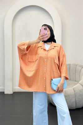 مانتو دو جیب پاکتی نوا آستین کیمونو