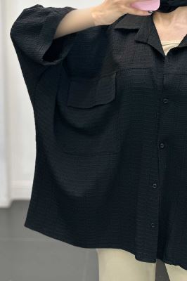 مانتو دو جیب پاکتی نوا آستین کیمونو