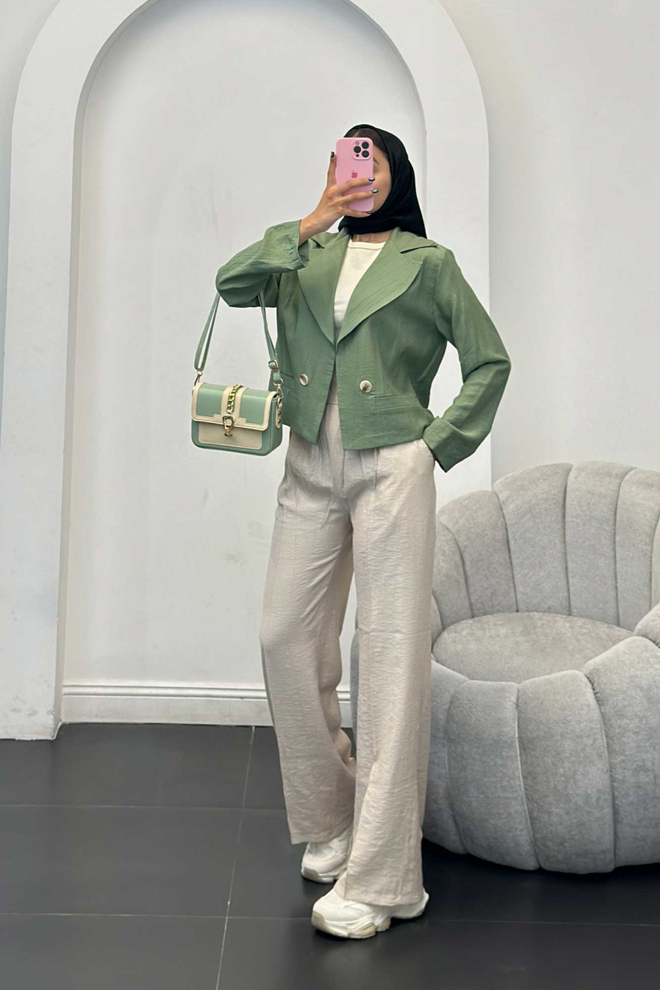 کت کراپ کریشه جیب فیلتو