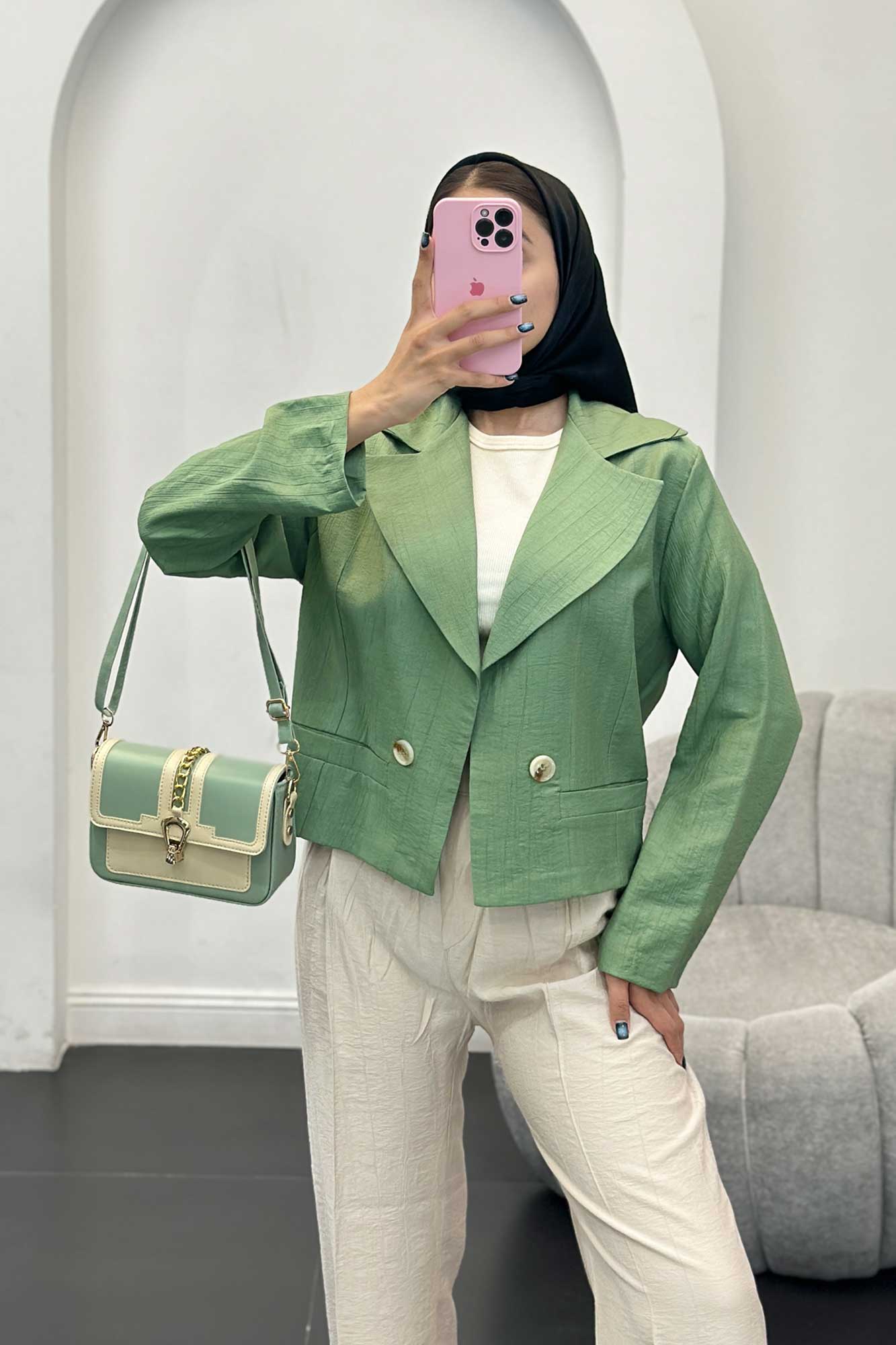 کت کراپ کریشه جیب فیلتو