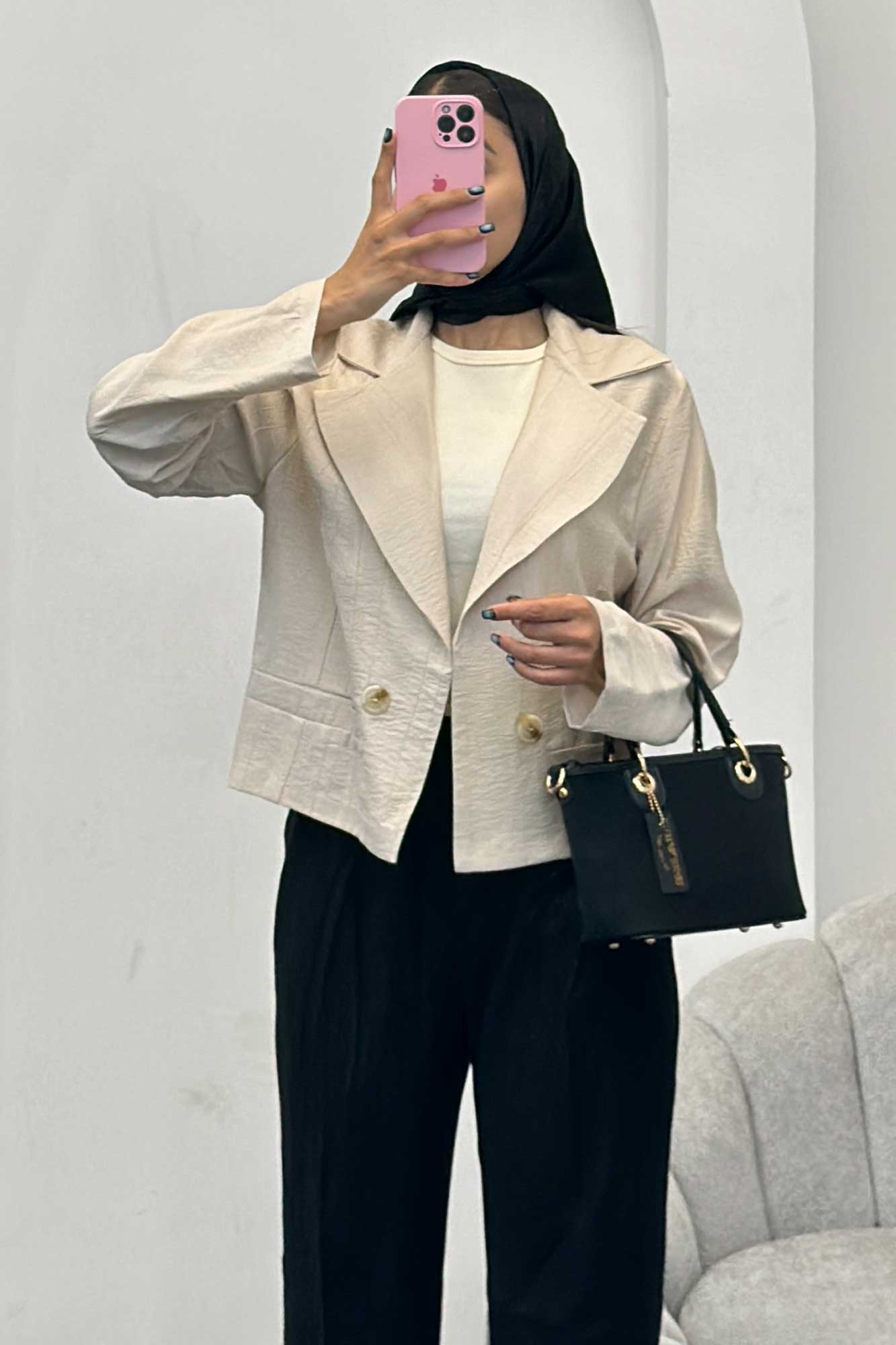 کت کراپ کریشه جیب فیلتو