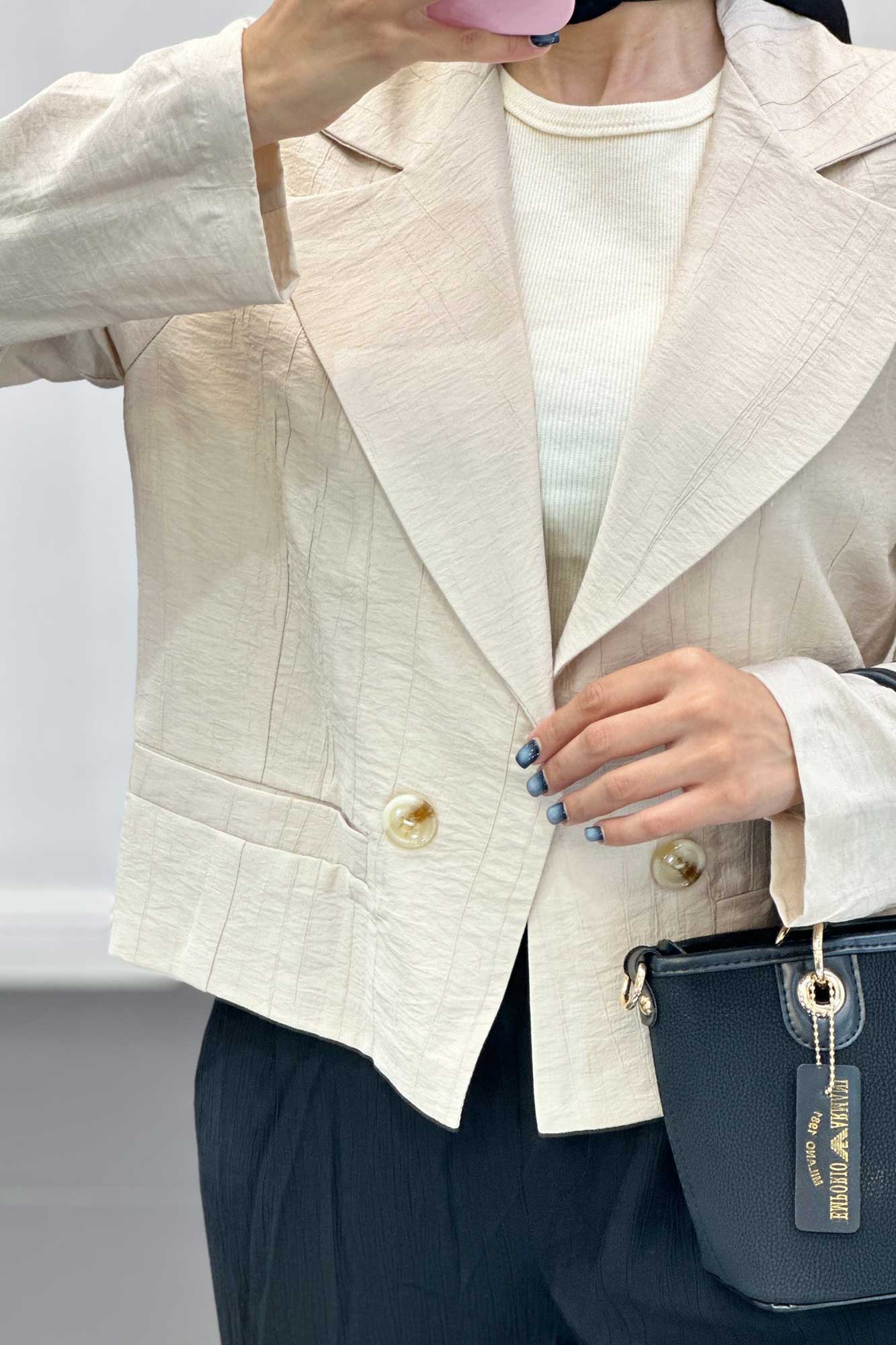 کت کراپ کریشه جیب فیلتو