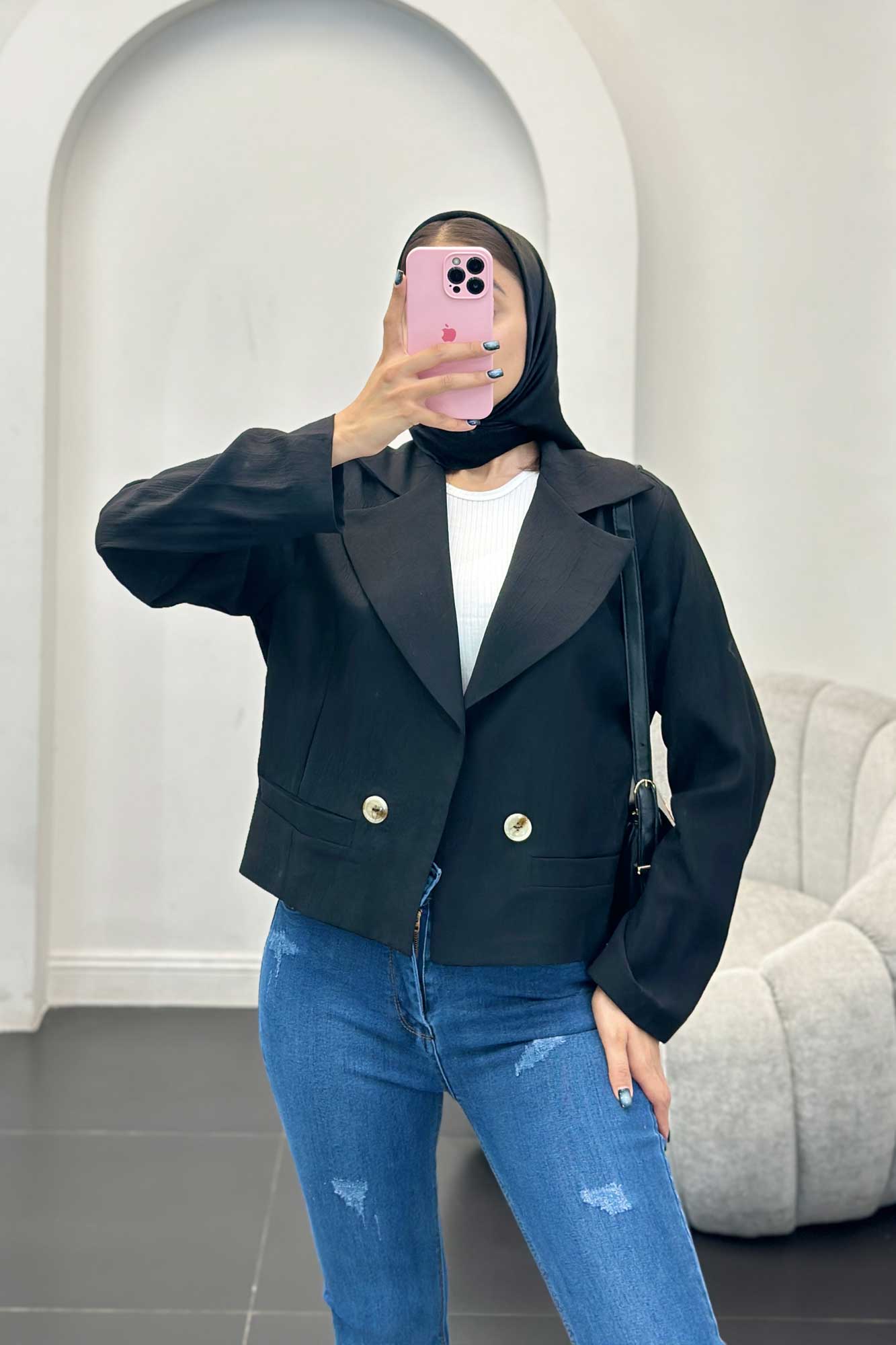 کت کراپ کریشه جیب فیلتو