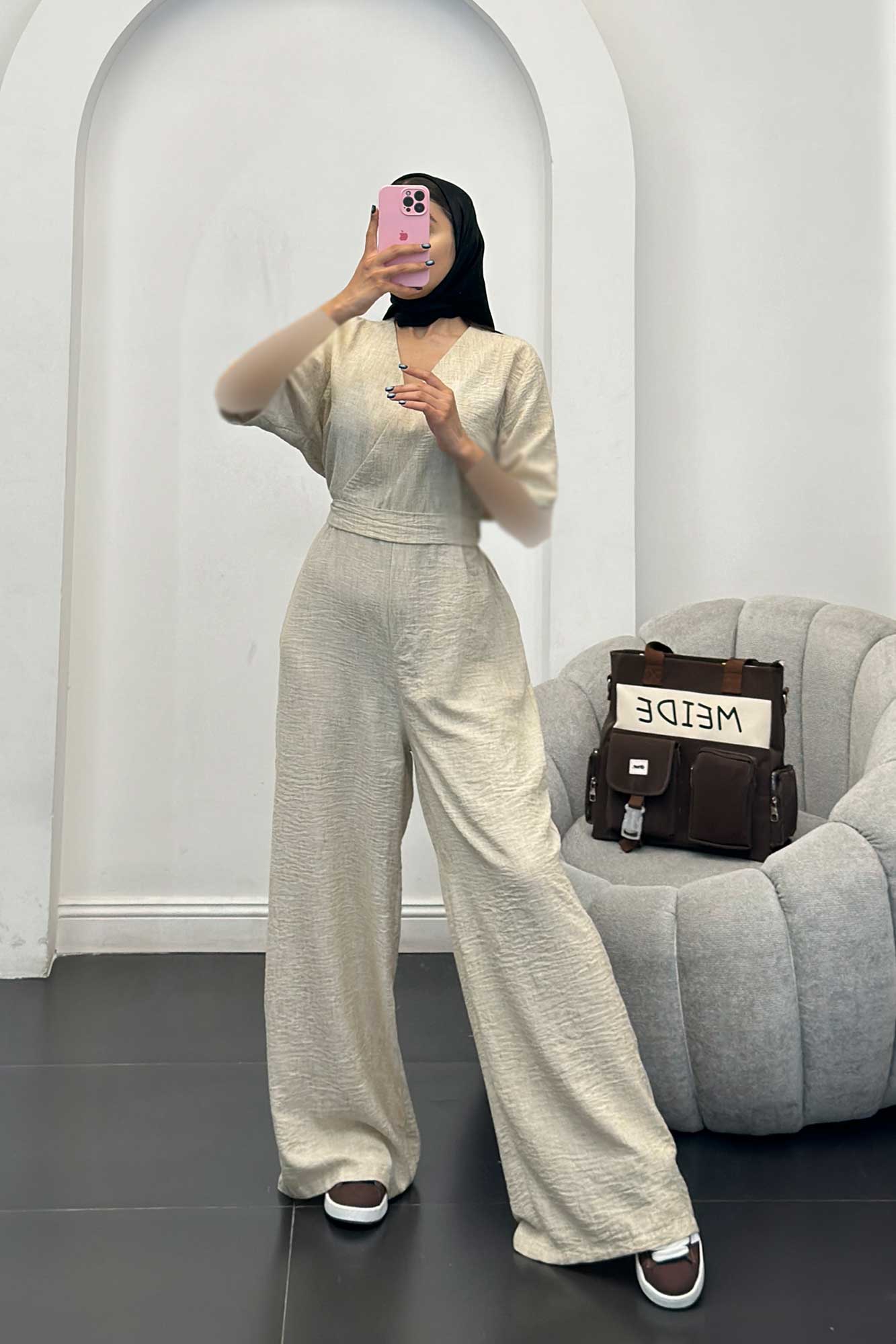 اورال یقه چپ و راست استین کوتاه