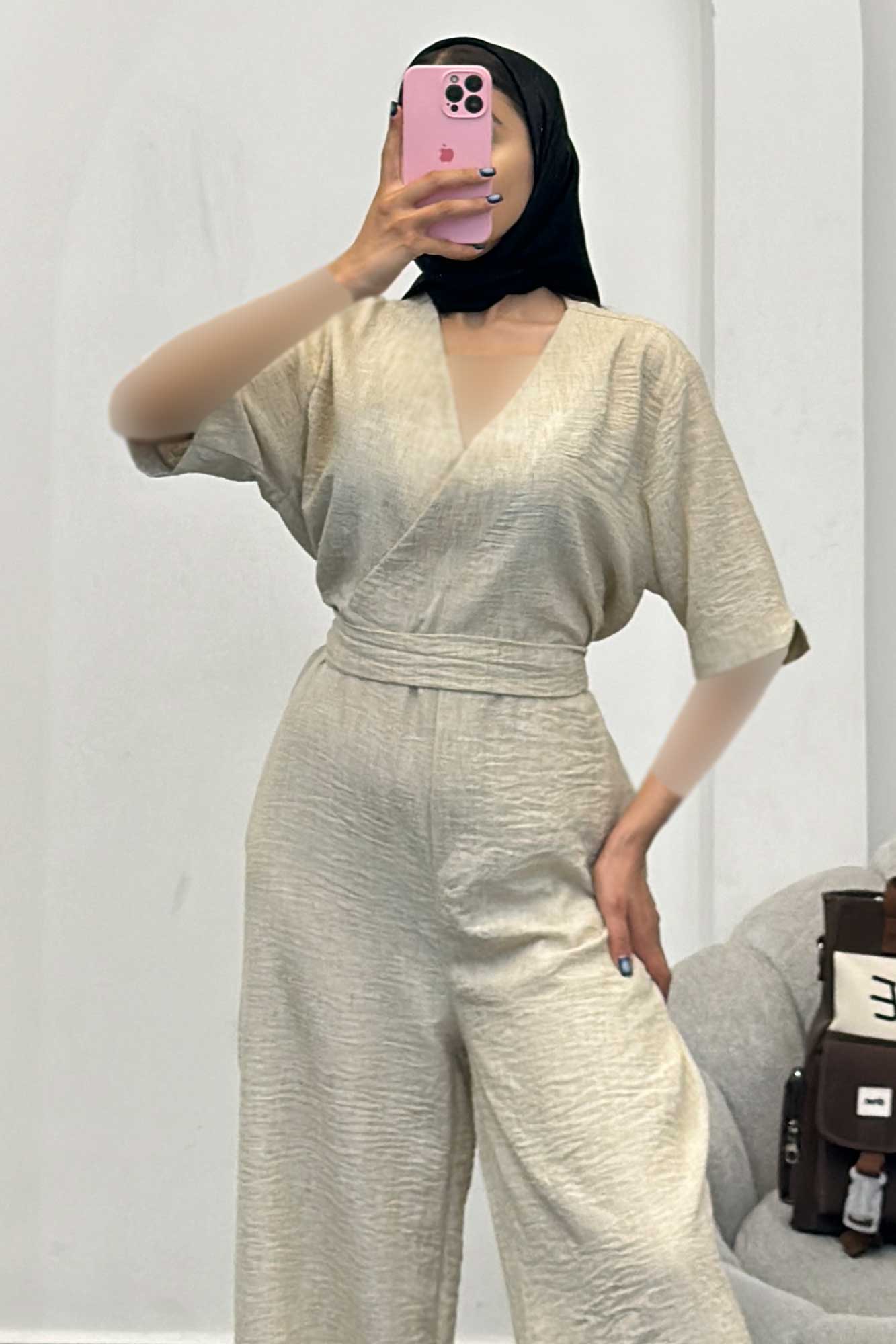 اورال یقه چپ و راست استین کوتاه